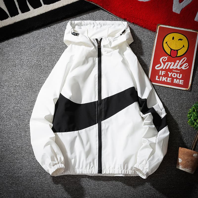 Autumn Couple Sports Top Women New Ladies Short Jacket Outerwear Fashion Korean Style Spring and Autumn Windbreaker Trench Coat Trendy