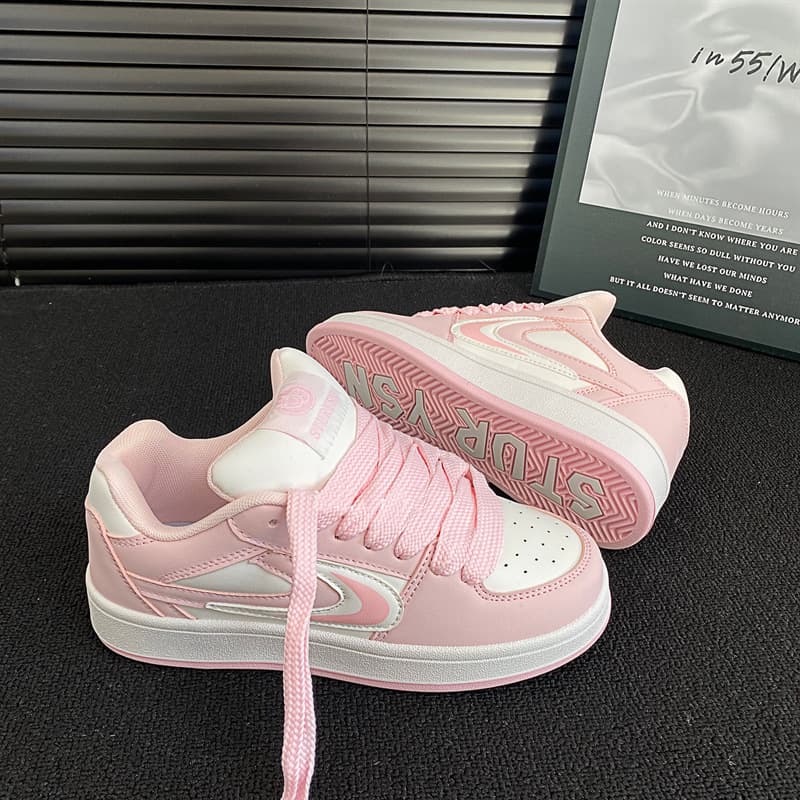 Dopamine Retro Small Lightning Bread Shoes 2025 Summer New Student Sneakers Ins Versatile Casual White Shoes