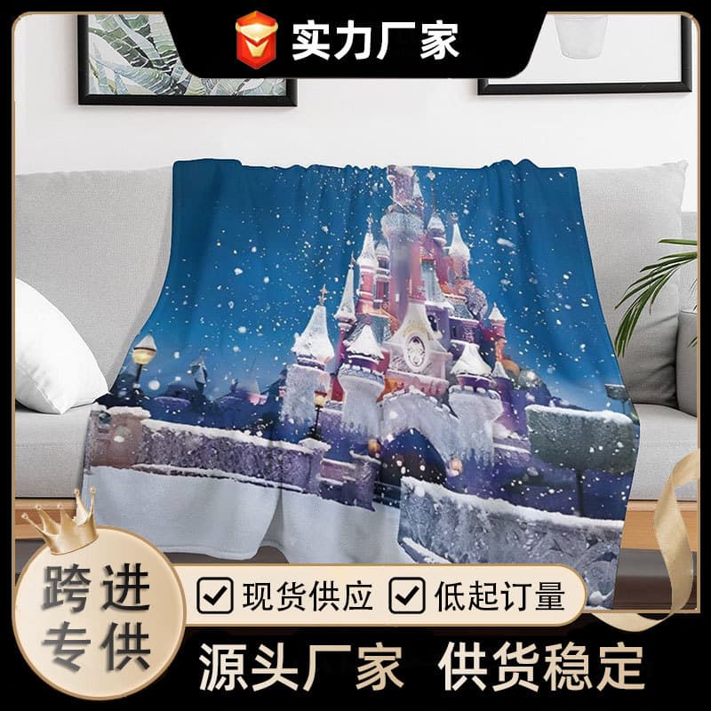 Class A Baby-Safe Cross-Border Foreign Trade Gift Flannel Blankets, Office Air-Conditioning Cover Blankets, Wholesale