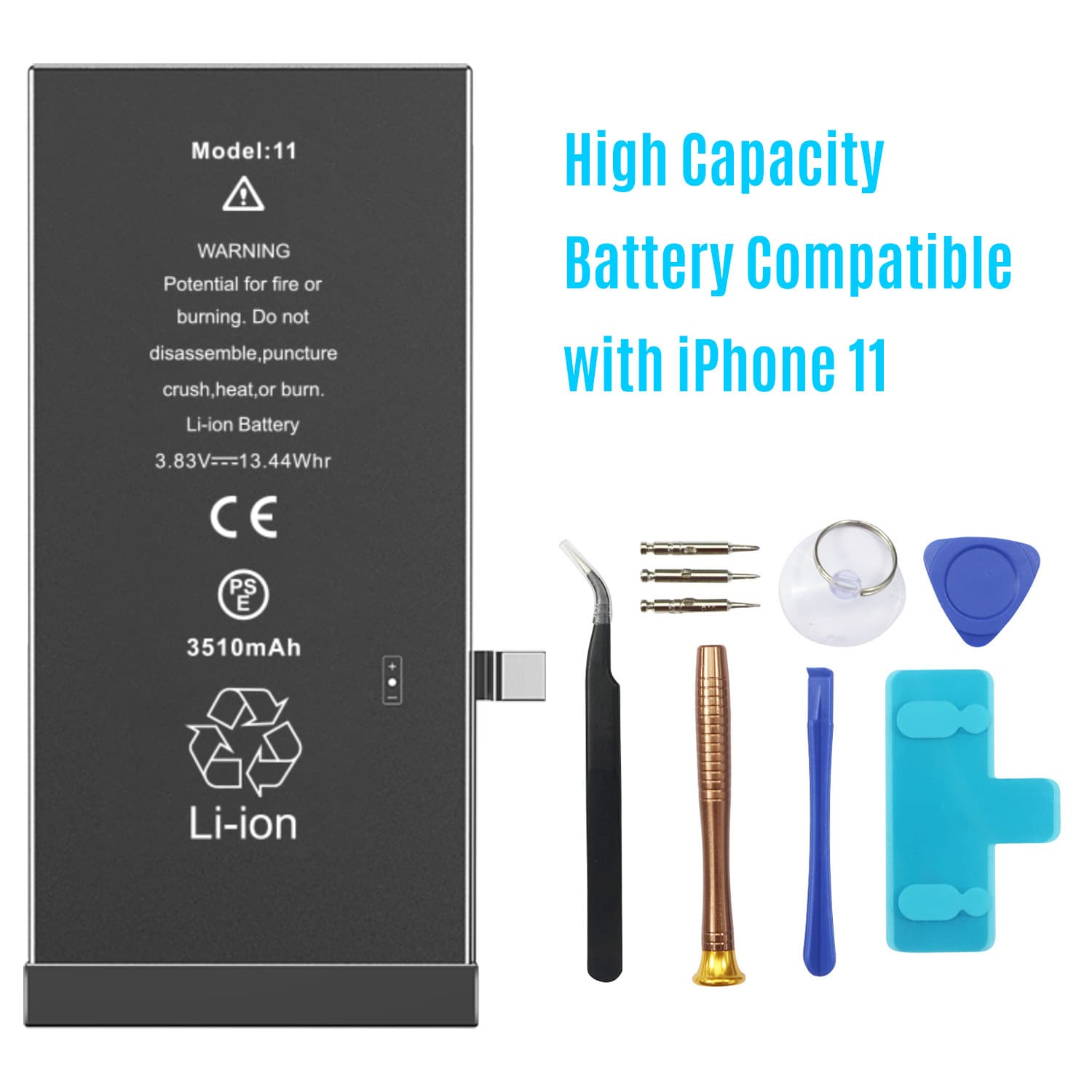 Compatible with iPhone 11 Battery SE/XS/12 iPhone Battery 8P 13/14/15PM Phone Battery
