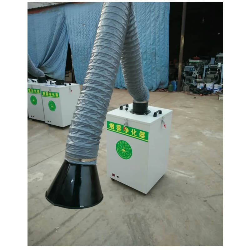 Industrial CO2 single-arm fume filtration equipment, welding dust collector, mobile welding fume purifier manufacturer