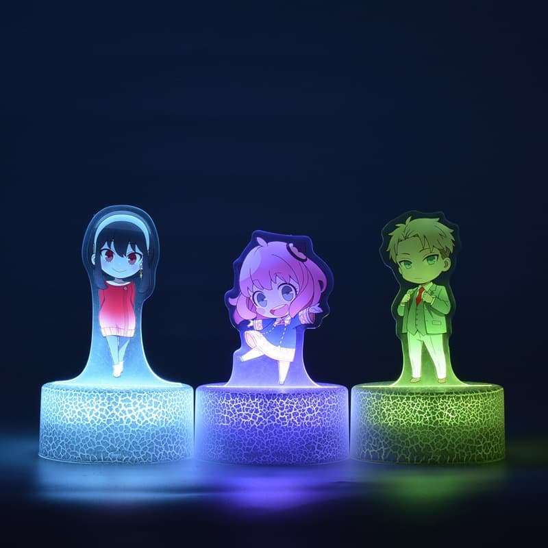 Spy×Family Joerg Froger Spy 3D Night Light Figurine Anime Surroundings Acrylic Material Business Gift Promotional Item
