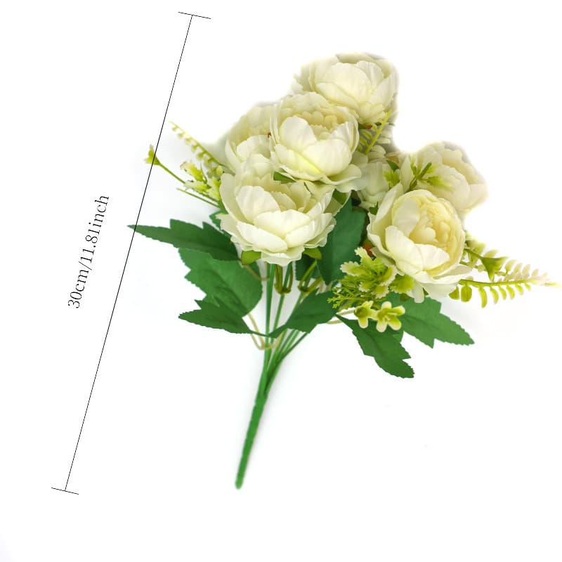 Artificial White Flowers for Wedding Hall, Hotel, and Event Decoration, Aisle Guide Faux Flowers for Cross-Border Trade