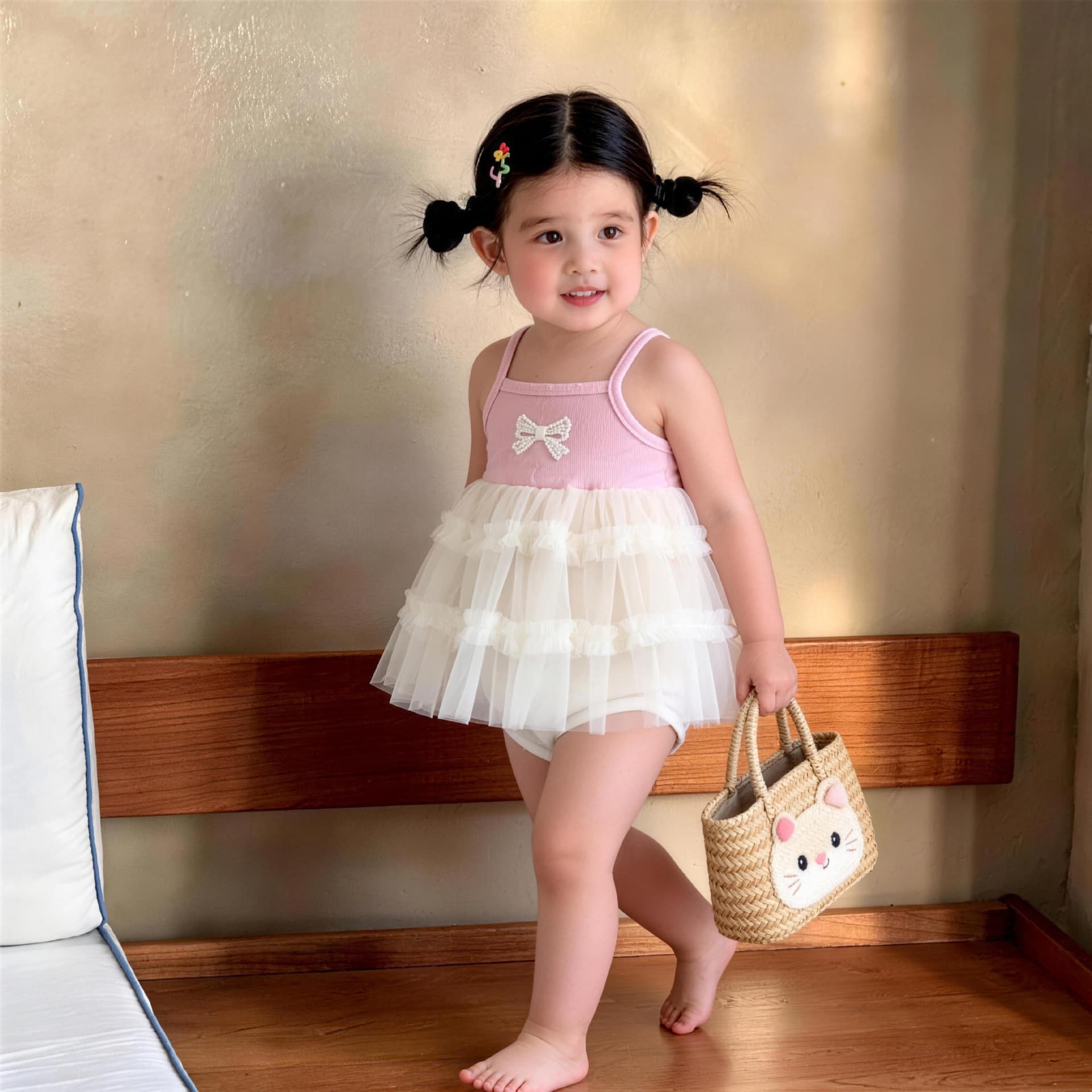 Newborn Baby Clothes Summer Thin Style Girl Baby Sling Princess Mesh Romper 100-Day Birthday Romper Dress