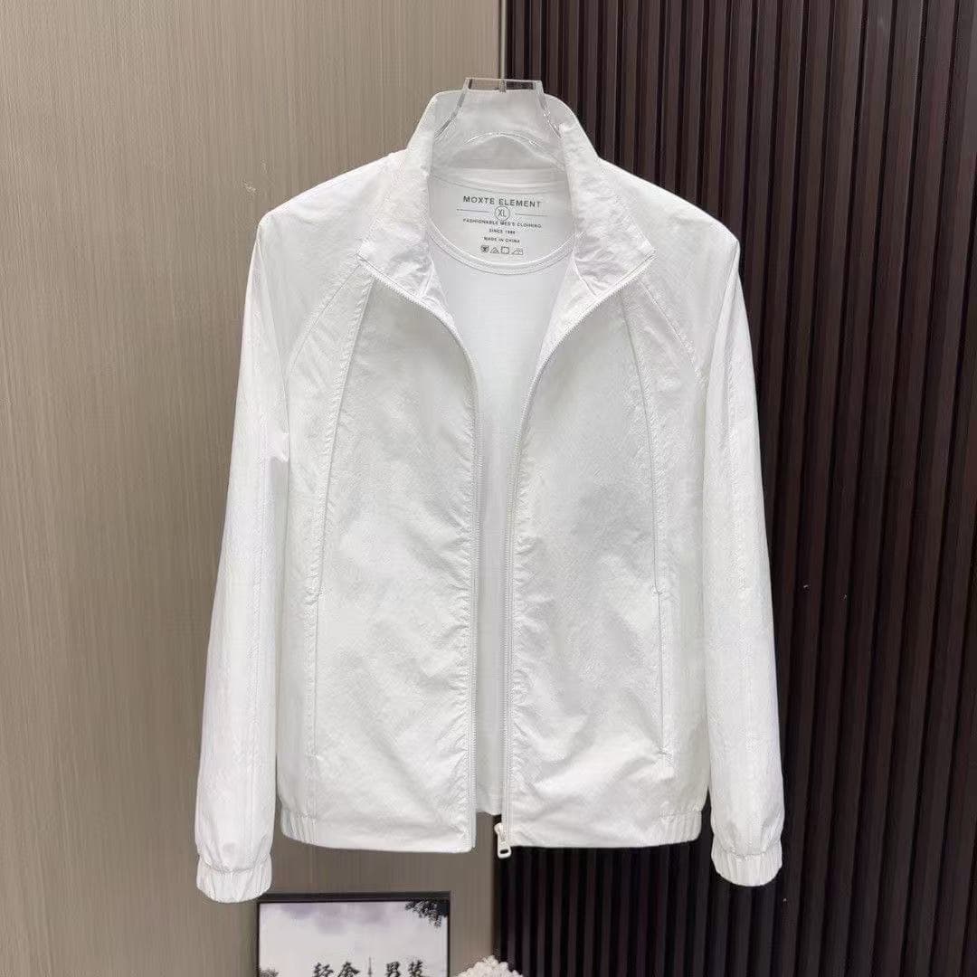 American fashion stand collar work jacket 2026 new simple trendy brand casual outdoor windproof high-end jacket