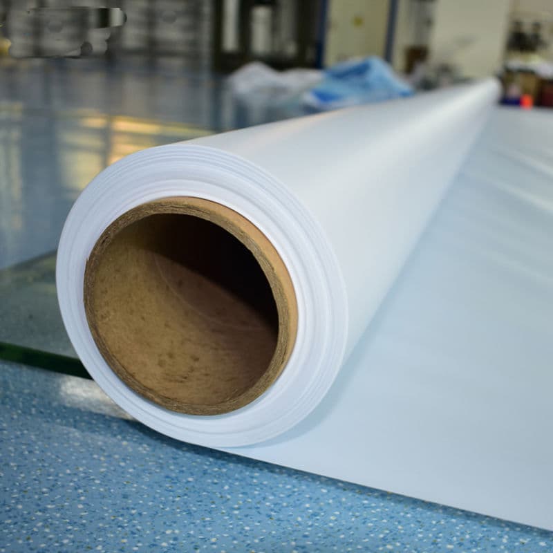 White fire-resistant Class A soft membrane ceiling engineering light film for curtain shops and lightbox applications