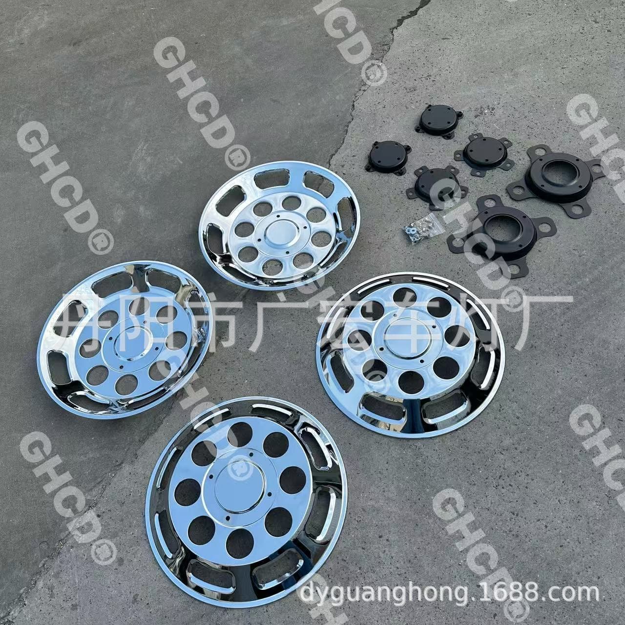 For GHCD Hot Product Japanese Truck Nissan UD QUON/CD4 Chrome Wheel Hub Cover 8-Hole 22.5 Inch