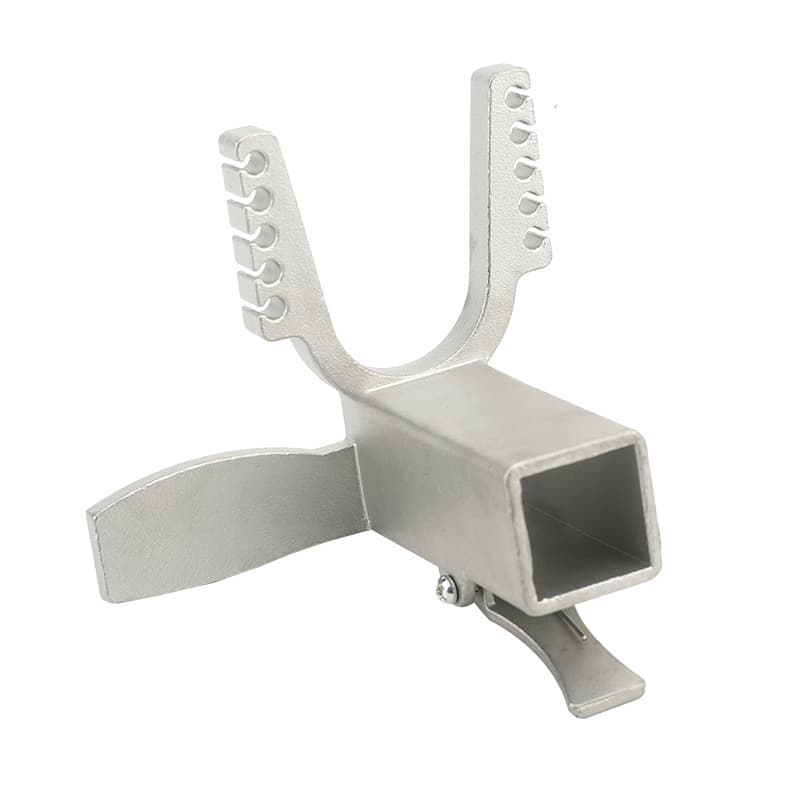 Cross-border Stainless Steel Slingshot Accessories Round Rubber Band Release Aid Ten-Strand Five-Slot Square Tube Sliding Foot Pedal Slingshot Head