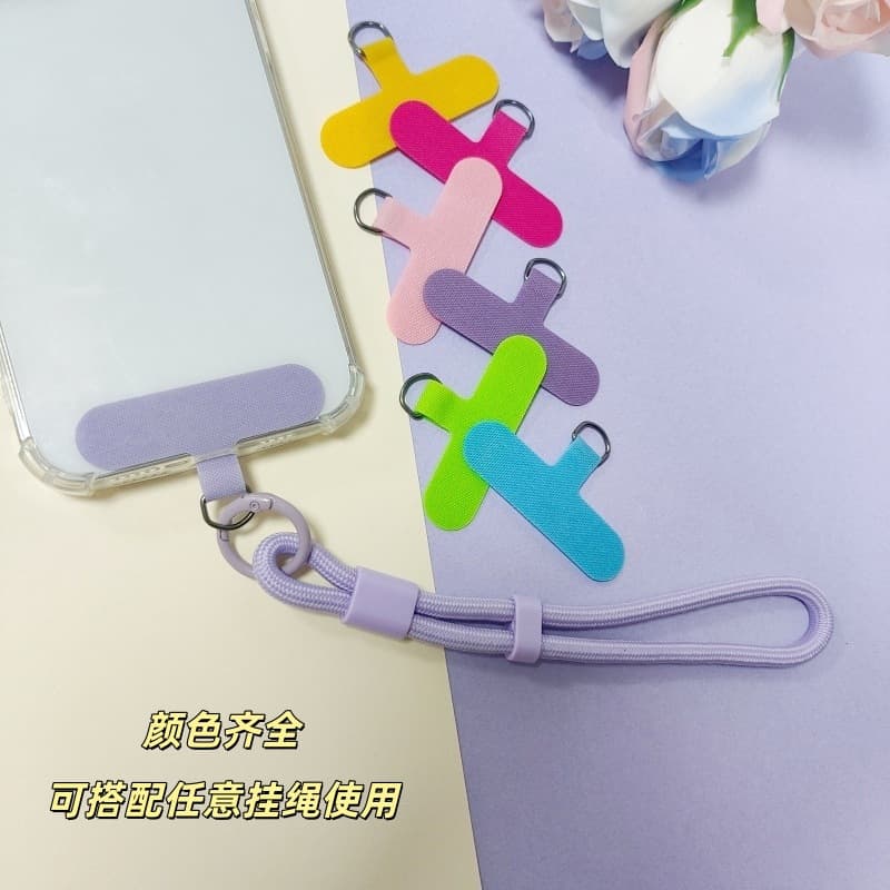Universal Phone Lanyard Plate, Case Spacer, Non-Fraying Cured Fabric Patch, Connection Plate Anti-Loss Hanger