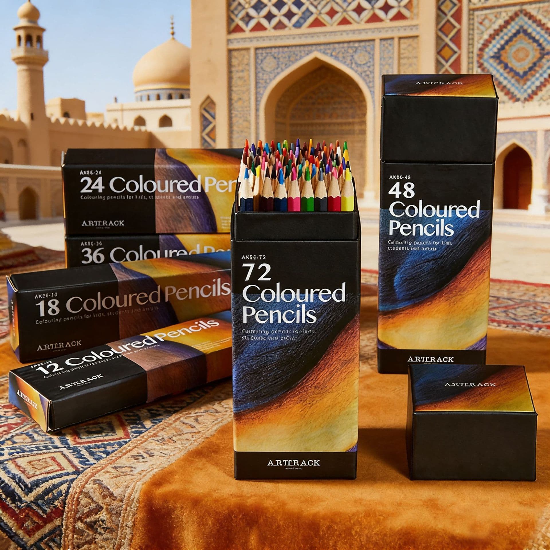 TEMU Middle East Stationery Colored Pencils Wholesale 36/48/72 Colors Oil-Based Colored Pencils Drawing Colored Pencils for Designers