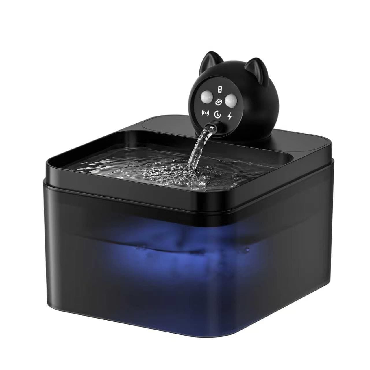 Cross-border foreign trade model 3.2L pet water dispenser plastic material USB cat water dispenser basin pet dog water feeder