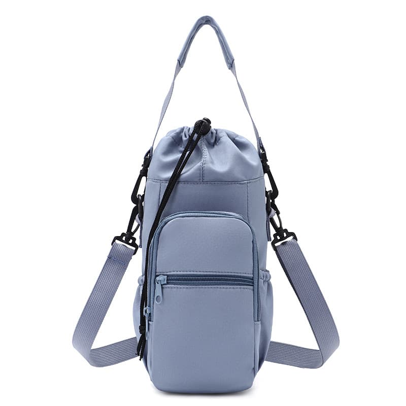 Manufacturer Wholesale Water Bottle Cover, Insulated Cup Cover, Diagonal Pattern Water Bottle Shoulder Bag, Water Cup Bag, Crossbody Water Bottle Cover