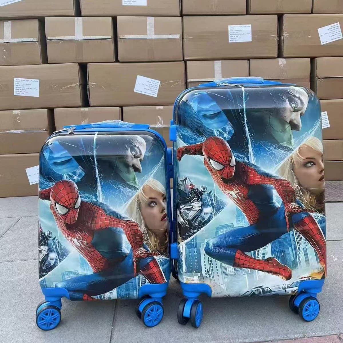 2024 New Arrival Kids Travel Luggage Trolley Case 18 inch 20 inch Set Accept Foreign Trade Orders