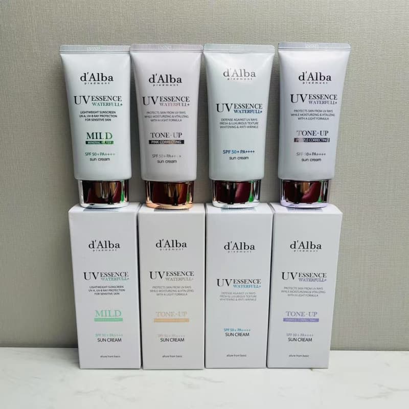 South Korea's Dalba Delper sunscreen vegan water moisturizing natural brightening isolation high-strength sunscreen skin-friendly and light