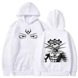 Anime Jujutsu Kaisen Pattern Printed Hoodie Unisex Loose Fit Japanese Style Autumn Winter Long Sleeve Couple
