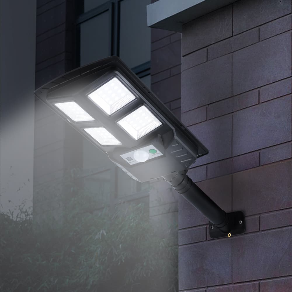 Cross-border New Solar Street Light Outdoor Courtyard Light 100W Waterproof Motion Sensor Remote Control ABS Small Street Light Wall Light