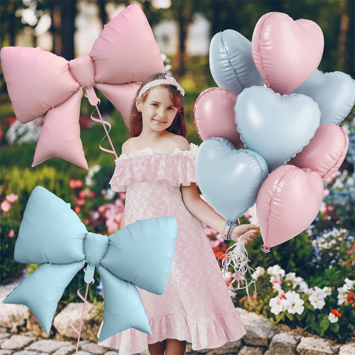 New Bow Love Combination Balloon Set Birthday Decoration Balloon Cross-Border Birthday Balloon Wholesale