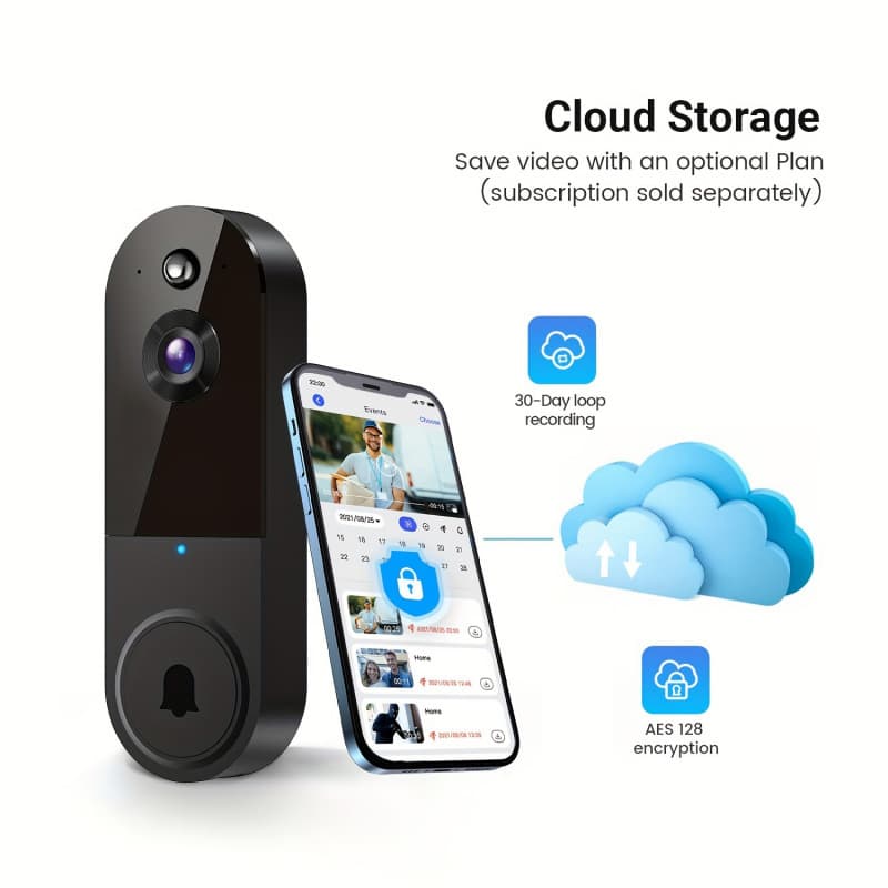 O 6362026 New Cross-border 1080P Power Wireless Video Doorbell Camera