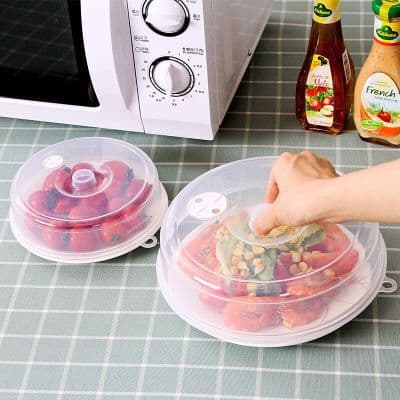 Food-Grade PP Plastic Food Covers, Refrigerator and Microwave Safe Sealing Bowl Lids, Microwave-Specific Heating Covers