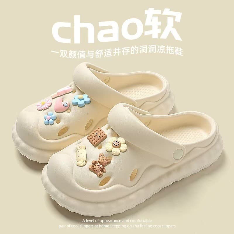 2025 Women's Clogs for Home Wear, Outdoor Wear, Odor-Resistant, Non-Slip, DIY Thick-Soled Closed-Toe Sandals for Women, Suitable for Outdoor Use