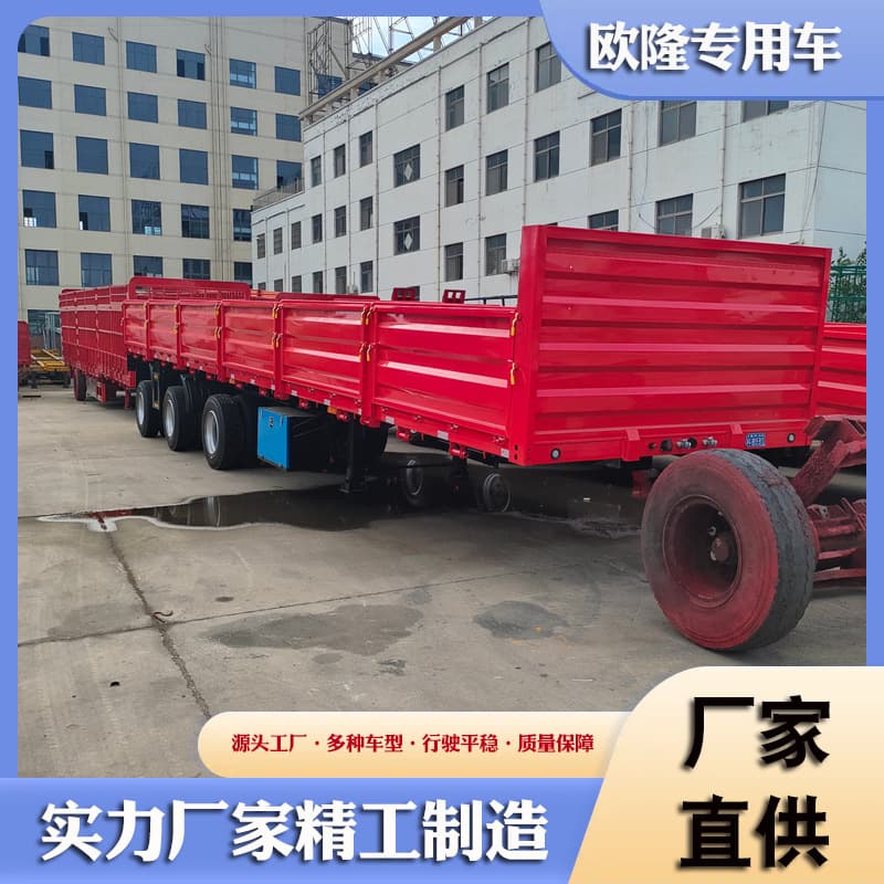 Cross-Border Stake Semi-Trailer, Stake Trailer with Internal Locking Mechanism, Container Transport Stake Trailer