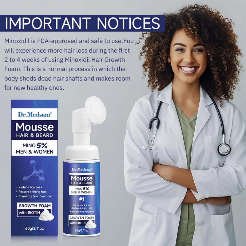 Cross-border Amazon TK5% Minoxidil Hair Growth Foam Mousse Spray