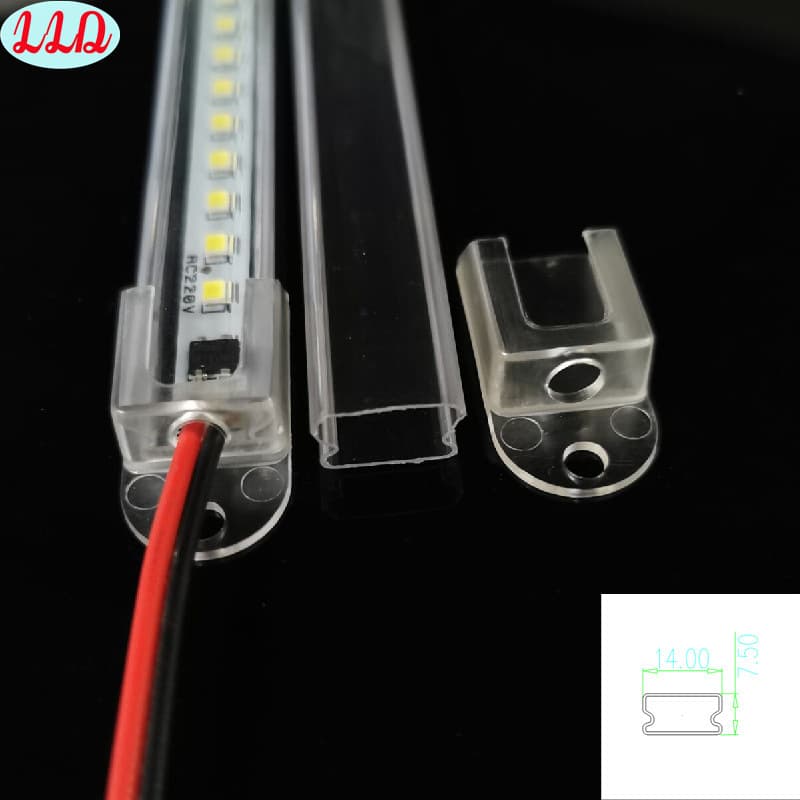 PC lamp cover, shelf light, counter light, transparent lamp cover, housing, waterproof and dustproof rigid light strip sleeve.