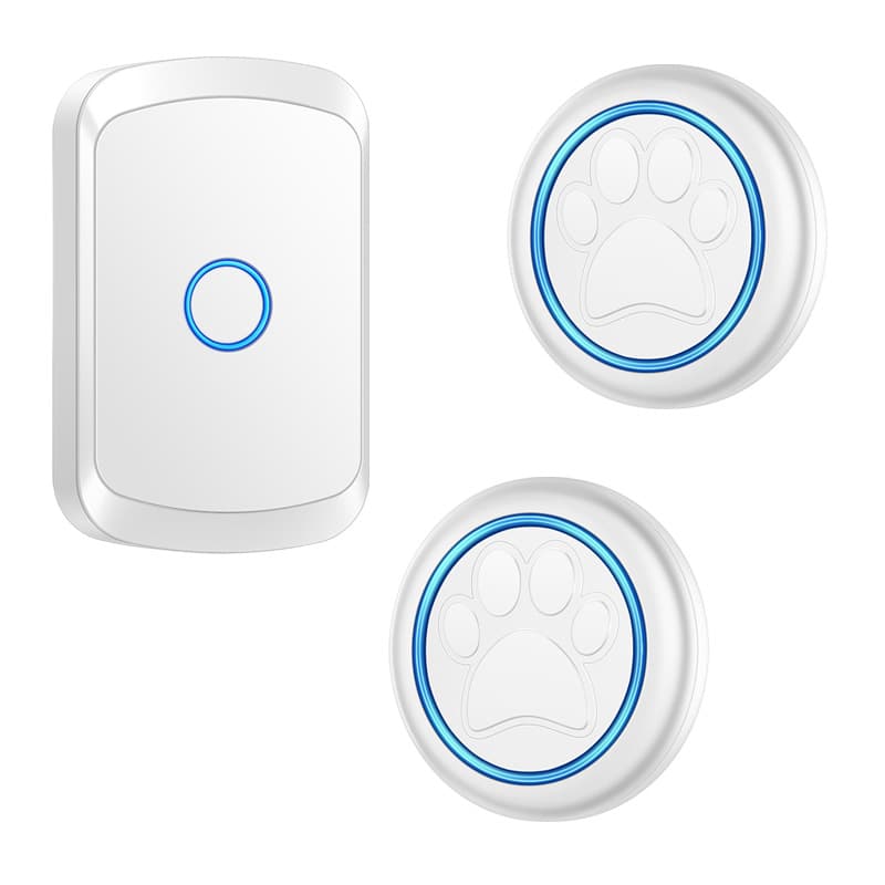 Two-to-One Smart Dog Doorbell Wireless Puppy Doorbell for Potty Training Pet Doorbell Dog Going Out Potty