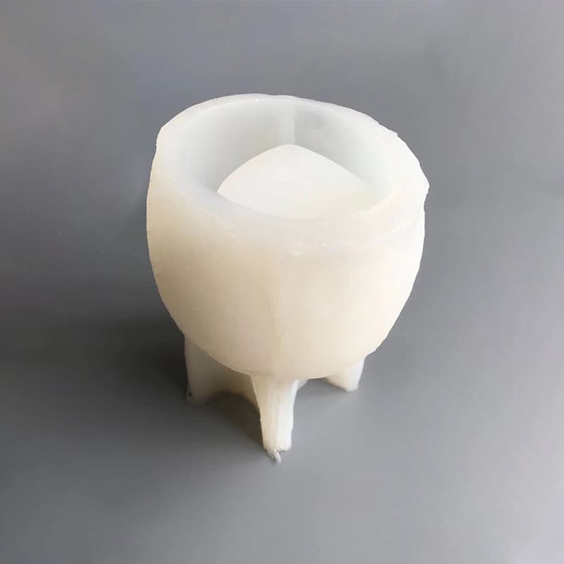 Creative Eggshell Candle Holder Shape Silicone Mold DIY Raindrop Pen Holder Flower Pot Concrete Glue Plaster Decoration