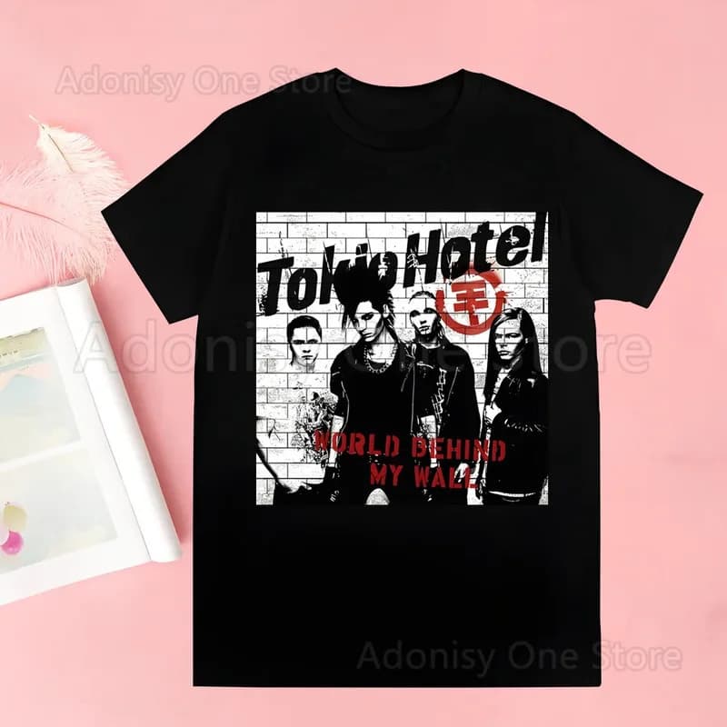 Ouma cross-border pure cotton Rock Band Tokio Hotel Music Print Unisex T-srt