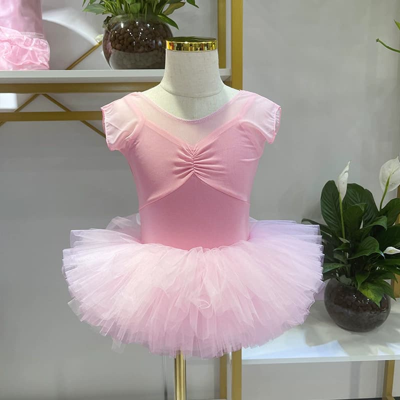 Children's Dancewear Girls Practice Leotard Summer Ballet Chinese Dance Gymnastics Clothing for Kids