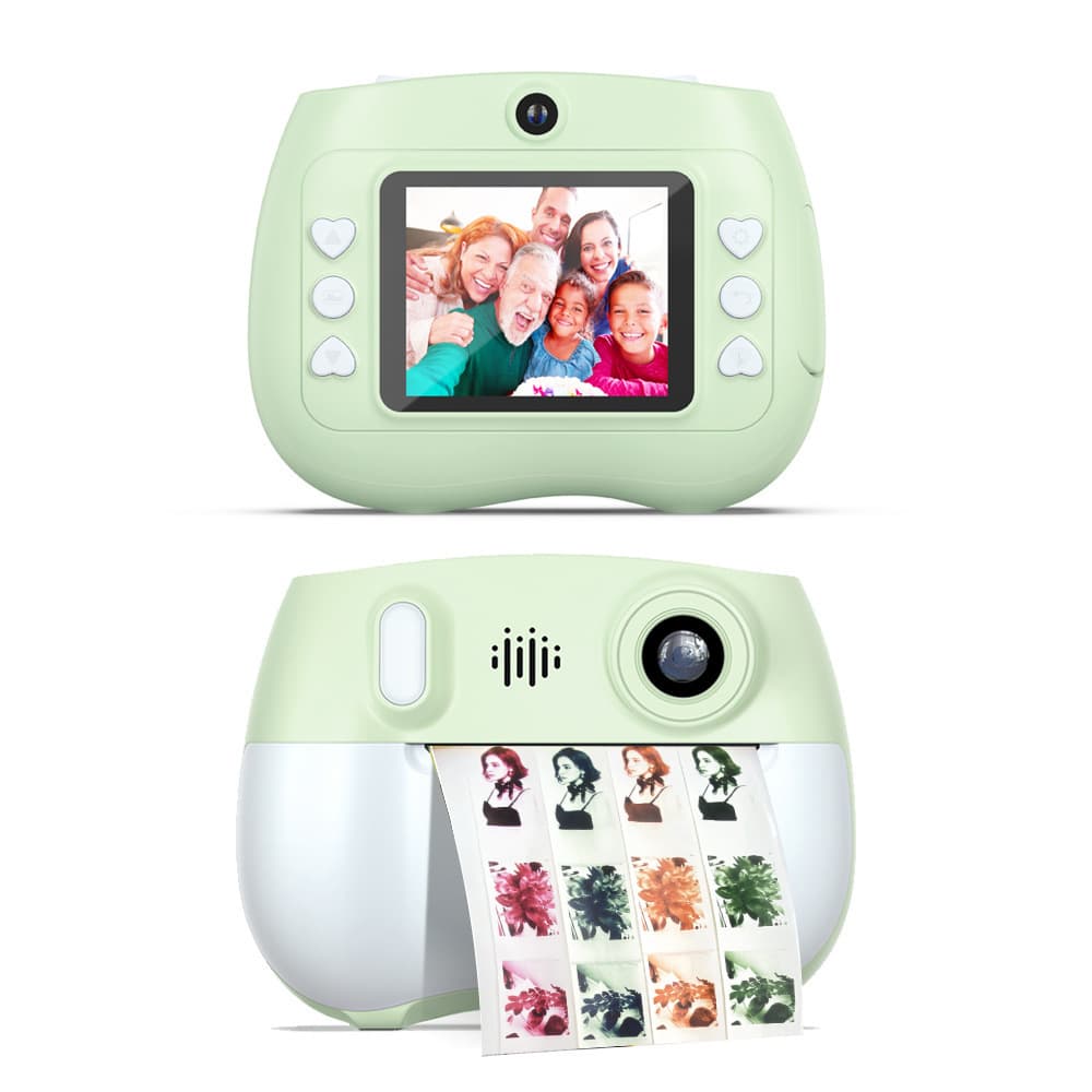 New Light Green Instant Kids Digital Camera, Special Offer HD Print Camera with Photo/Video Drop Shipping