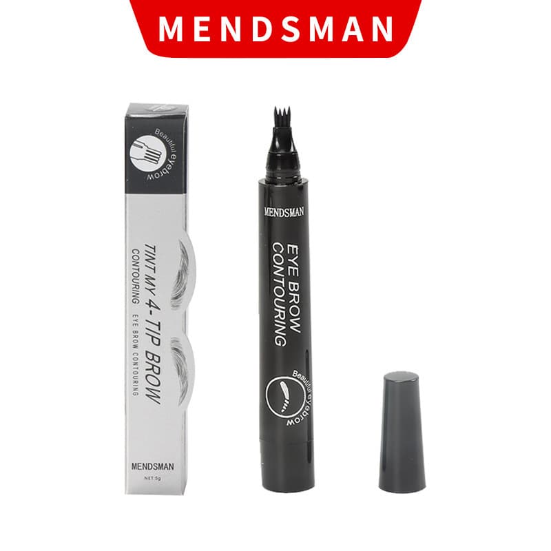 Factory Direct Four-Prong Eyebrow Pencil Waterproof Sweat-Proof Long-Lasting Smudge-Proof Ultra-Fine Eyebrow Pencil Four-Head Liquid Eyebrow Pencil Makeup