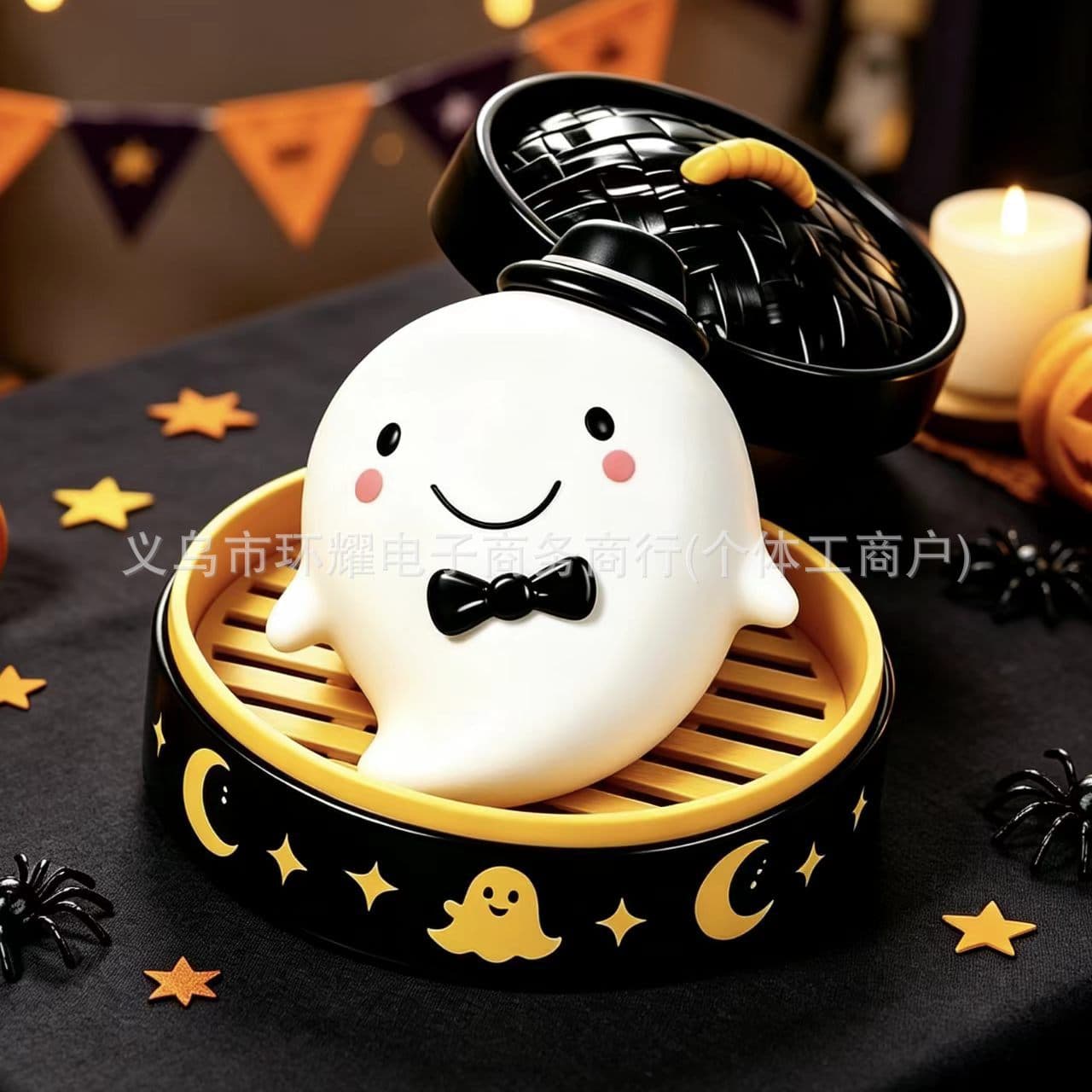 New Cross-Border Halloween Smiling Water Drop Mr. Squishy Fat Ghost Cute Decoration Halloween Toy
