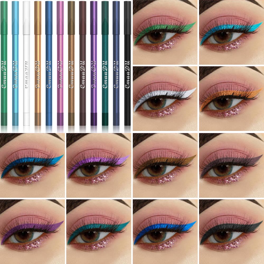 CmaaDu 12-Color Under-Eye Shadow Eyeliner Pencil Guide — Check Carefully! Link Disclaimer — For Foreign Trade Only