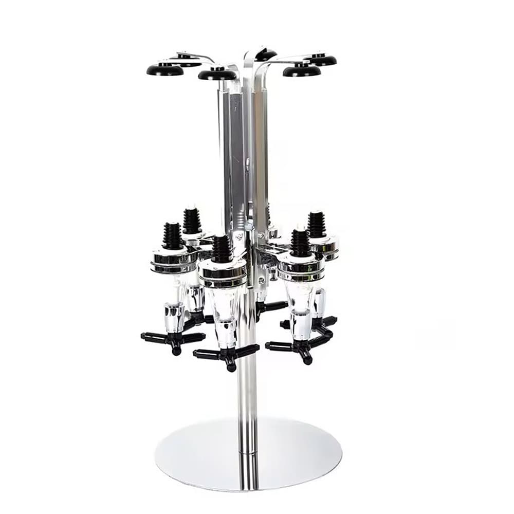 Supply Wine Pouring Stand, Six-Head Red Wine Dispenser, Aluminum Alloy Wine Rack, Bar Use Wine Holder, Factory Direct