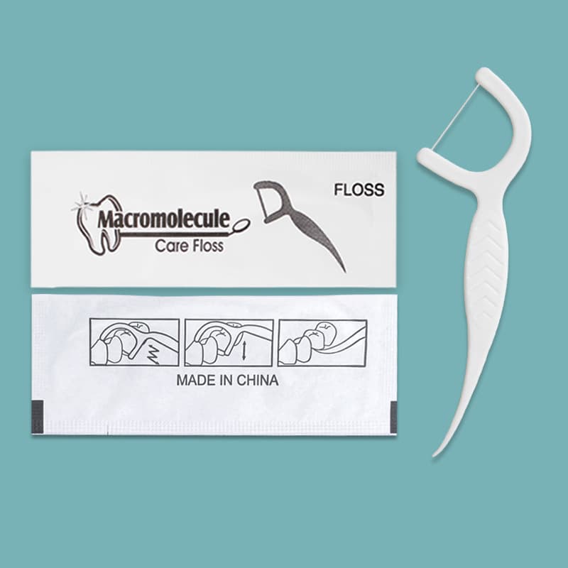 Custom disposable portable dental floss picks for dental clinics, BBQ, restaurants, hotels, and gifts with free design