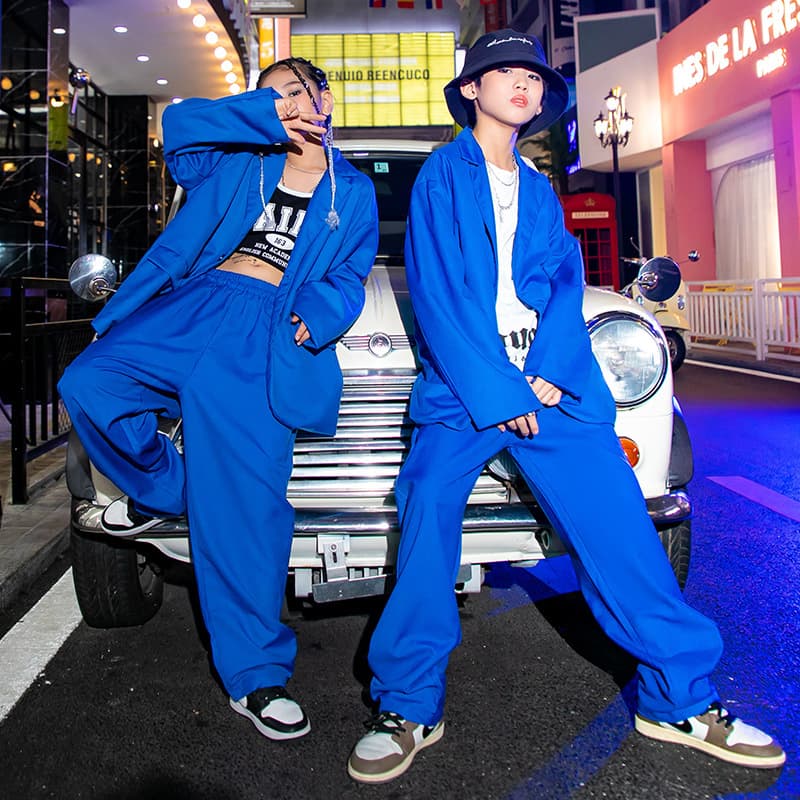 Children's Jazz Dance Costume Cool Suit Street Dance Performance Outfit Boy Hip Hop Show Clothes Girl T Stage Fashion