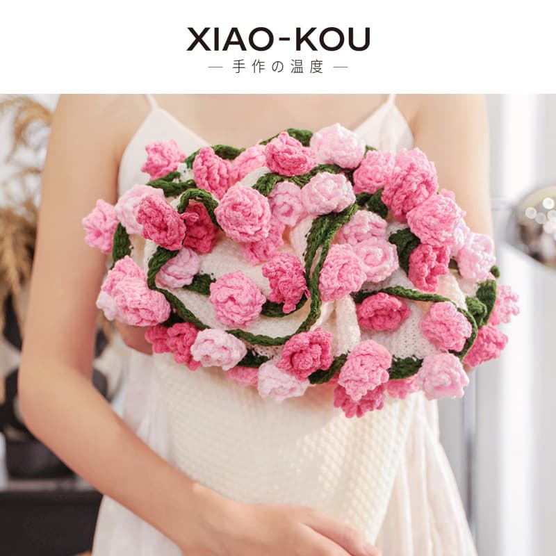 Finished stock pointed corner rose bouquet blanket, National Day Mid-Autumn Festival gift for girlfriend, wholesale blanket