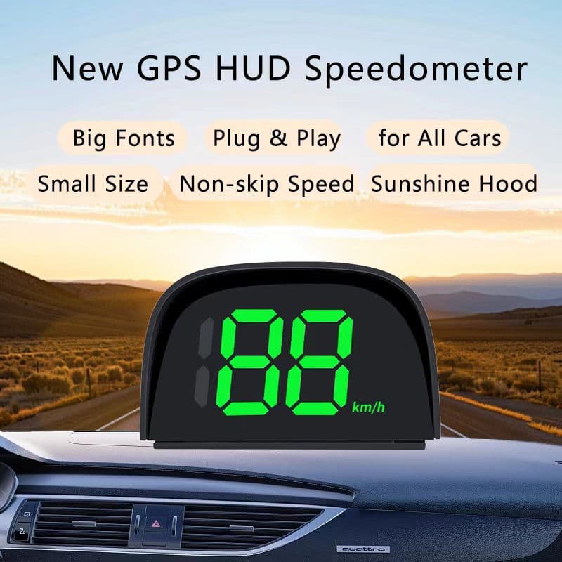 [Cross-border Hot Seller] HUD Universal Car Head-Up Display GPS Accurate Positioning KMH/MPH Speed Display