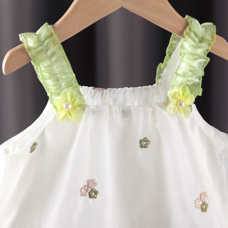 Baby Summer Clothes, Thin Breathable Romper for Girls, Newborn Triangle Onesie, Soft Fabric