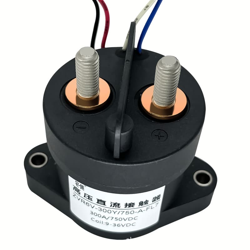 DC Contactor High Voltage Relay 300A 750V High Power New Energy Vehicle Charging Pile DC Equipment
