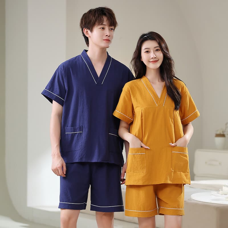 Cotton Sauna Suit for Women, Unisex Couple Plus Size Bathrobe, Sauna Wear Set, Factory Direct