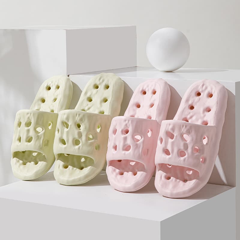 EVA Quick-Dry Bathroom Slippers, Non-Slip, Cloud-Soft, Hollow Design, Summer Wholesale