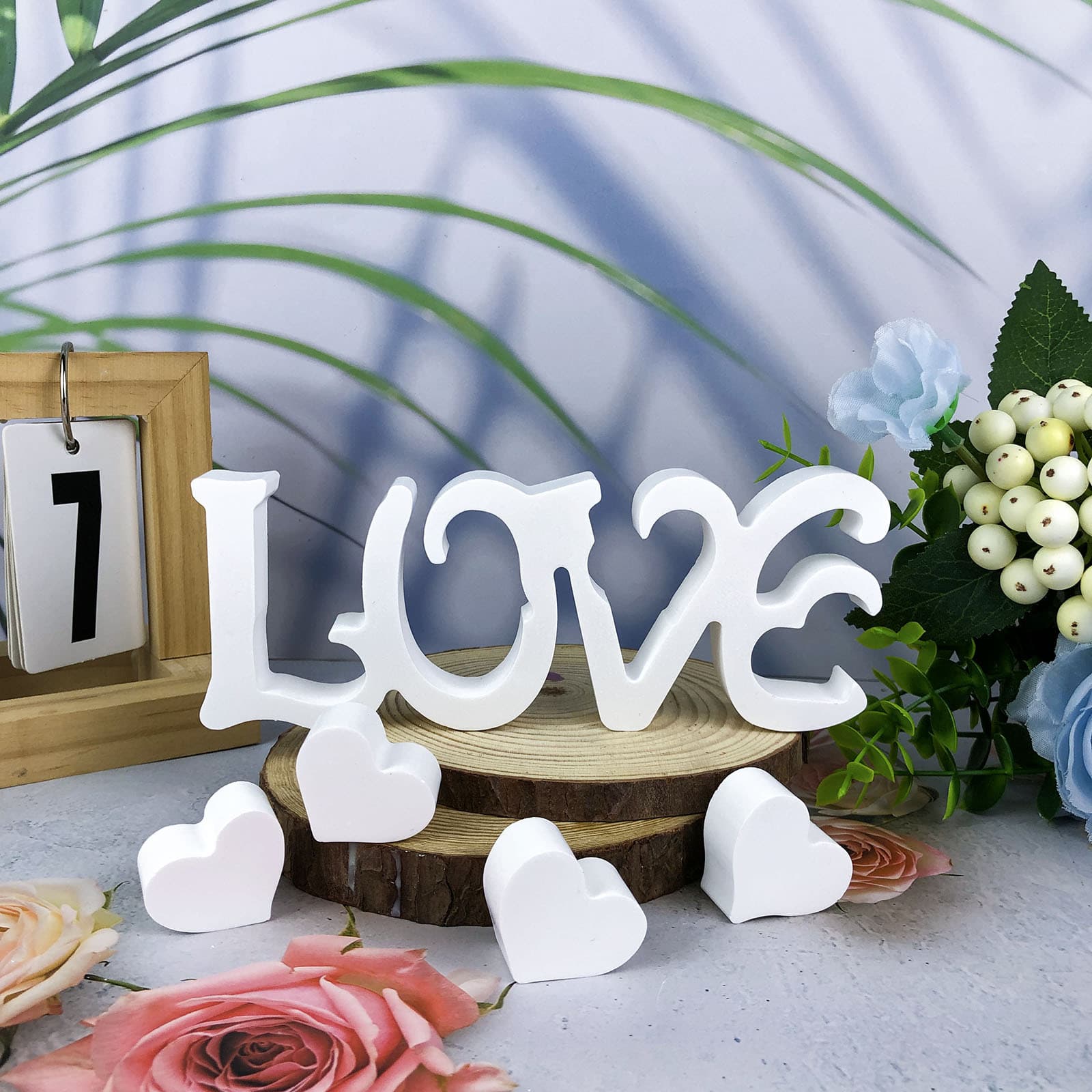 X0413 LOVE Four Hearts Ornament Mold, Wall Hanging DIY Silicone Mold