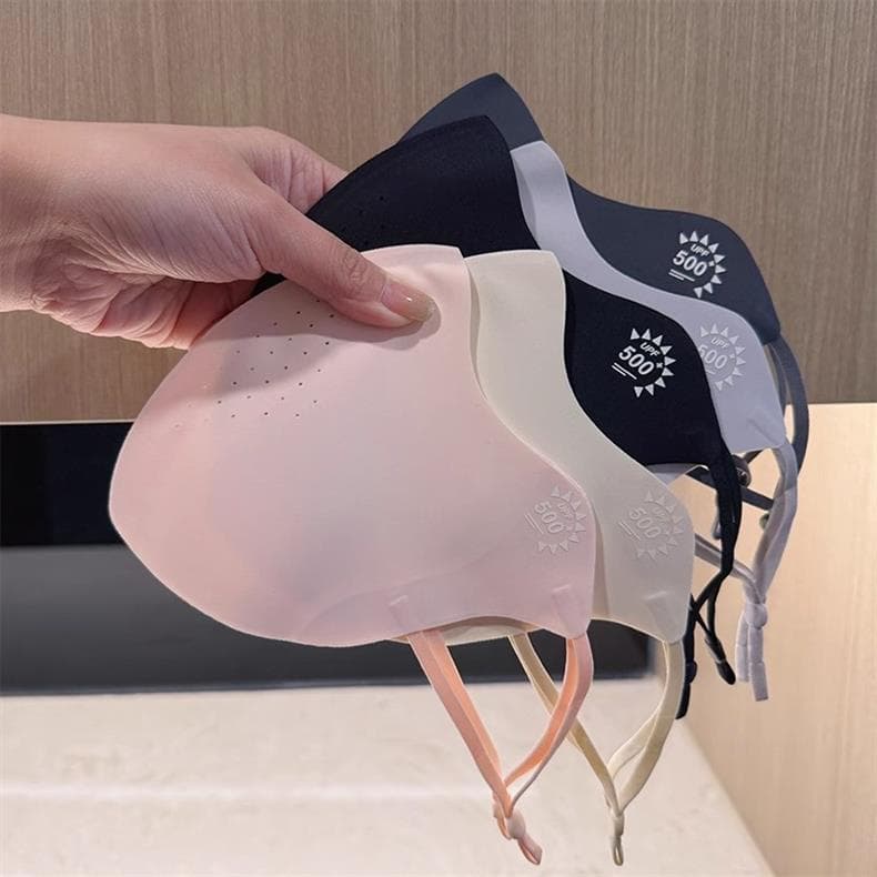 2026 Spring/Summer Thin UPF500+ Ice Silk Sunscreen Mask, Curved Large Size, Ice-Cooling Breathable Eye Protection 7A Wholesale