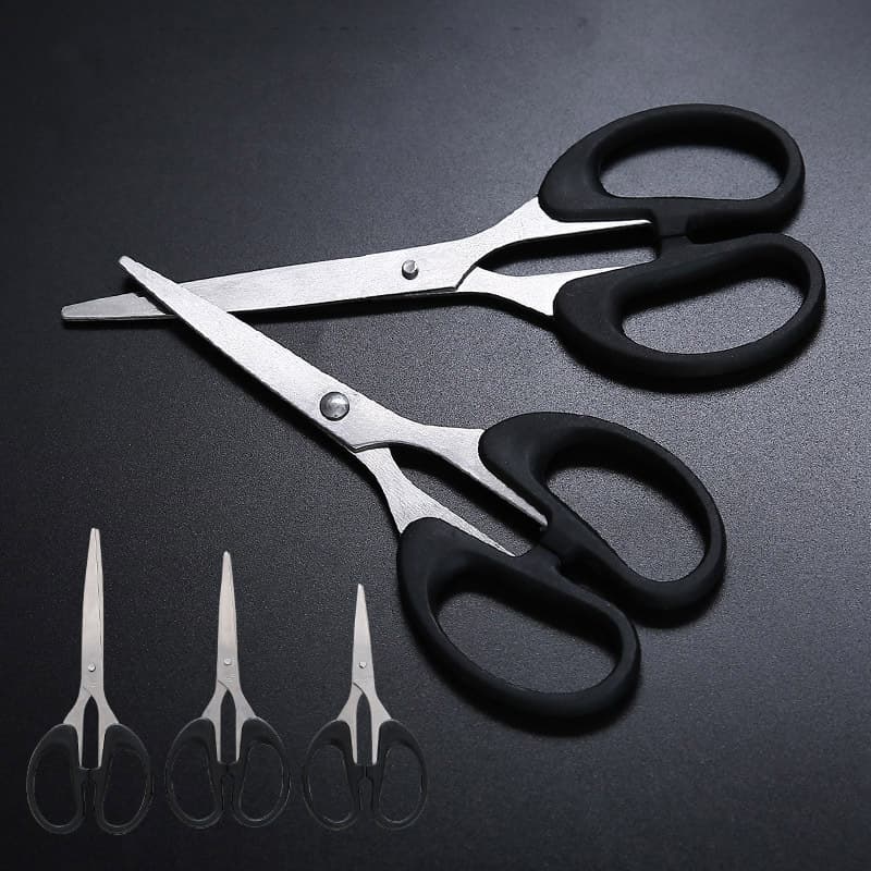 Office Scissors Student DIY Paper Cutting Household Kitchen Stainless Steel Children's Craft Small Scissors