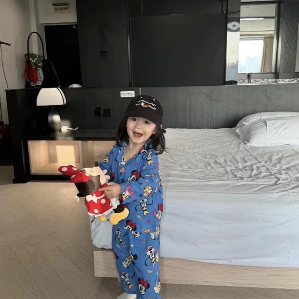 Kids' Pajamas Spring/Fall New Style Long Sleeve Girls Mickey Cute Cartoon Homewear Baby Casual Two-Piece Set