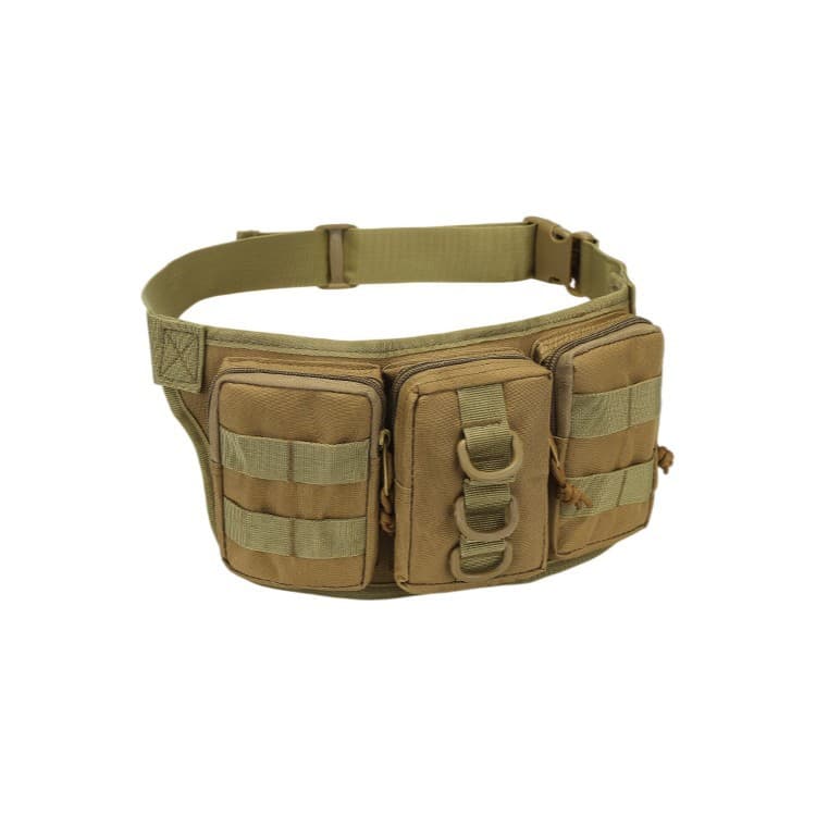 Factory Direct Triple Small Waist Bag Military Tactical Camo US Army Waist Pack Outdoor Waterproof Hiking Cycling Sports Bag