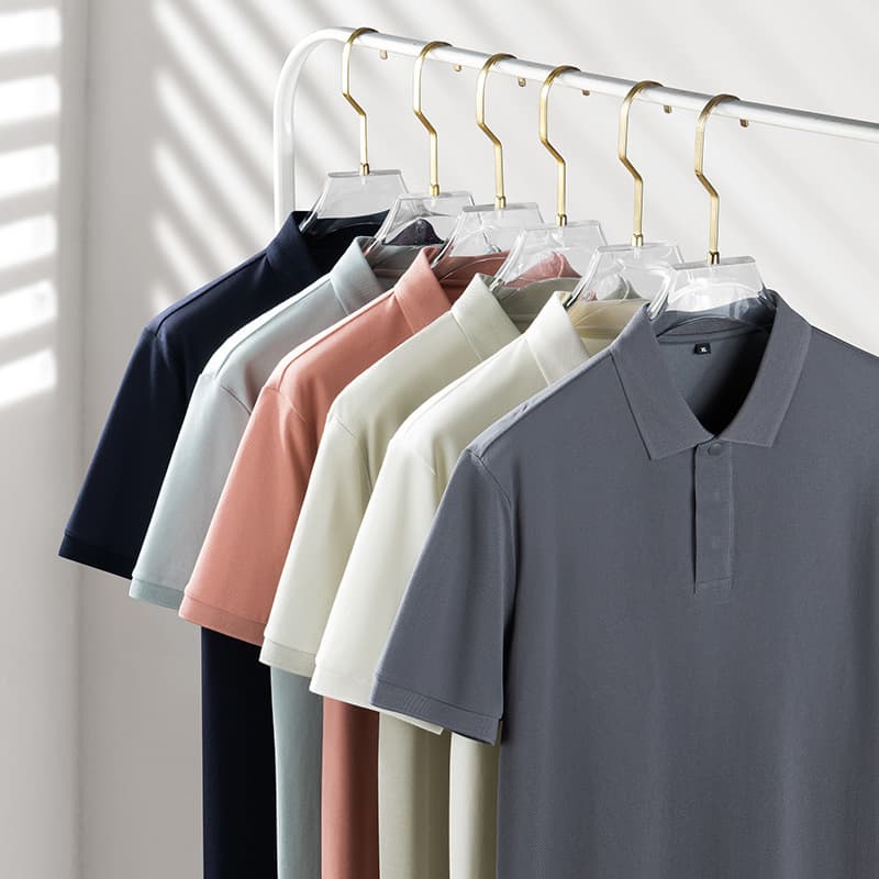 Fat Brother 2024 Summer Plus Size Turn-down Collar T-shirt Men's Light Luxury Casual Solid Color Short Sleeve Polo Shirt Loose Fit T-shirt